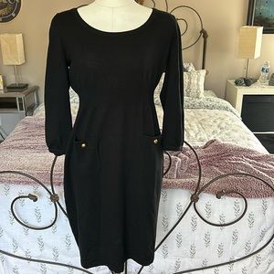 Lily Pulitzer Black wool dress Sz S in excellent condition